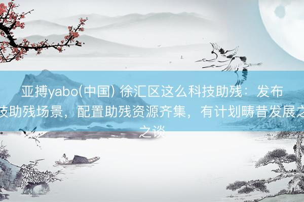 亚搏yabo(中国) 徐汇区这么科技助残：发布科技助残场景，配置助残资源齐集，有计划畴昔发展之谈