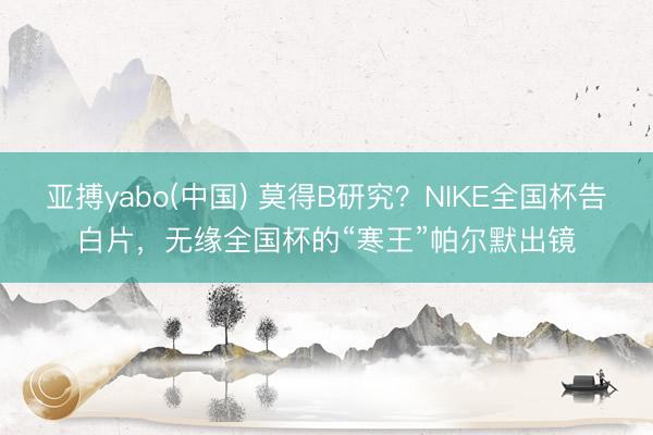 亚搏yabo(中国) 莫得B研究？NIKE全国杯告白片，无缘全国杯的“寒王”帕尔默出镜