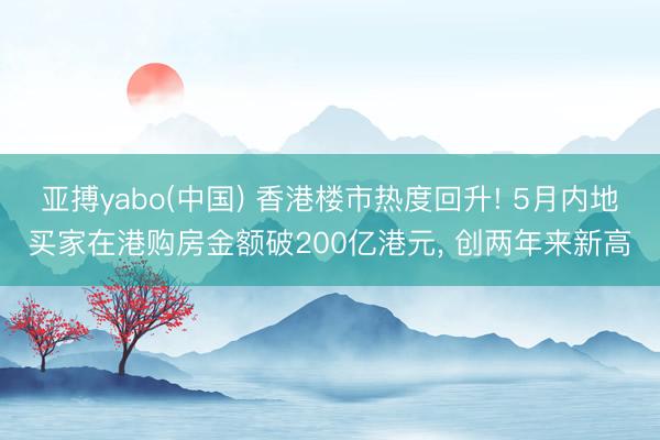 亚搏yabo(中国) 香港楼市热度回升! 5月内地买家在港购房金额破200亿港元， 创两年来新高